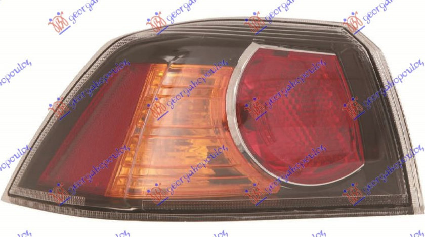 Stop/Lampa Spate Exterior Stanga Mitsubishi Lancer Sedan An 2008- (Fundal Negru)