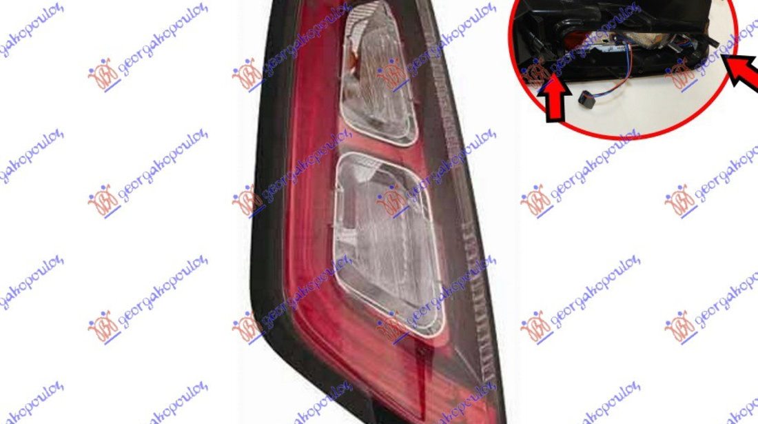 Stop/Lampa Spate Stanga Sport Rama Neagra Fiat Punto 2012-