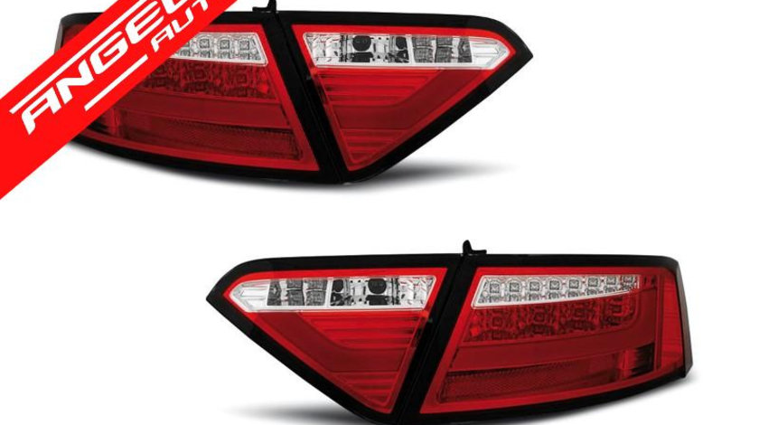 Stopuri bara LED Rosu WHIE potrivite pentru AUDI A5 07-06.11