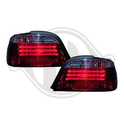 STOPURI CU LED BMW E38 FUNDAL RED/BLACK -COD 1242996