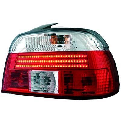 STOPURI CU LED BMW E39 FUNDAL RED/CRISTAL -COD 1223996