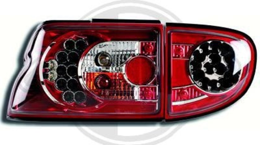 STOPURI CU LED FORD ESCORT FUNDAL RED/CRISTAL -COD 1414996