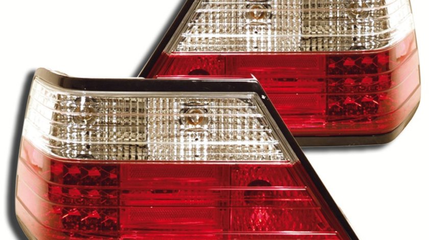 STOPURI CU LED MERCEDES E-KLASS FUNDAL RED/CROM -COD FKRLXLDB101