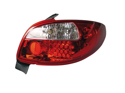 STOPURI CU LED PEUGEOT 206 CC FUNDAL RED/CROM -COD FKRLXLPG8005