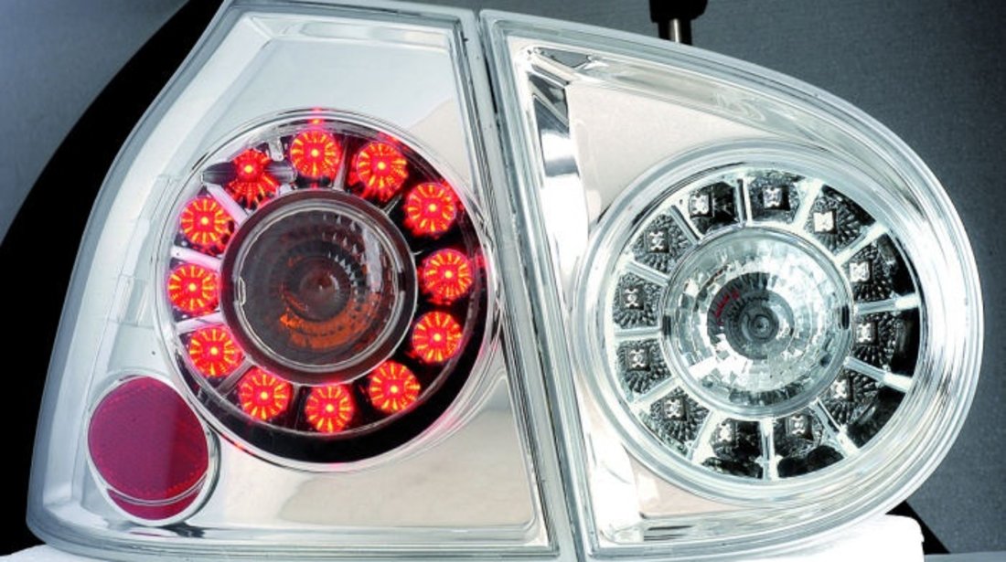 STOPURI CU LED VW GOLF 5 FUNDAL CROM -COD FKRLXLVW077