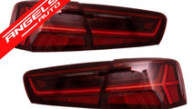 Stopuri Full LED Audi A6 C7 4G (11-14) Red/Clear S...
