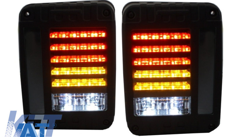 Stopuri Full LED compatibil cu JEEP Wrangler / Rubicon JK (2007-2017)