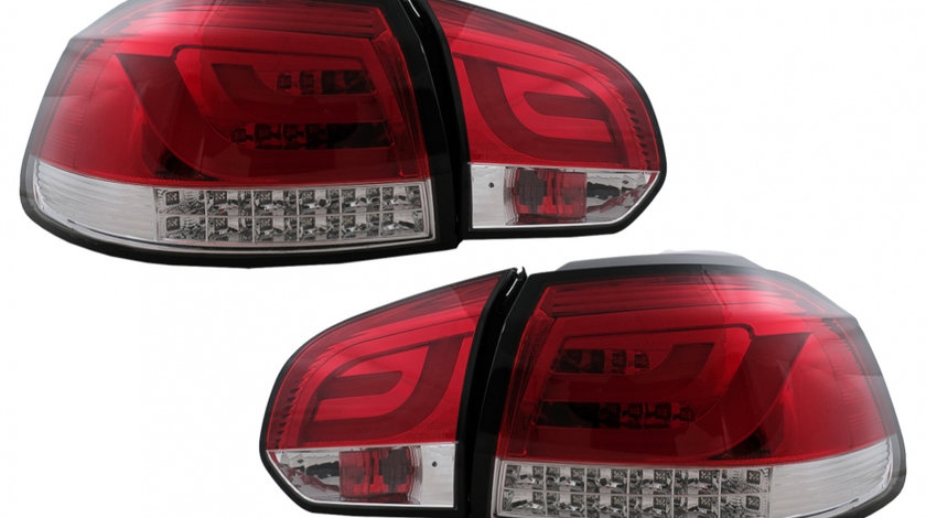 Stopuri Full LED compatibil cu VW Golf 6 VI (2008-2013) Rosu Clar TLVWG6RCLED
