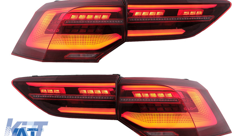 Stopuri Full LED compatibil cu VW Golf VIII Hatchback Mk8 MQB (2020-Up) cu Semnal Dinamic Secvential