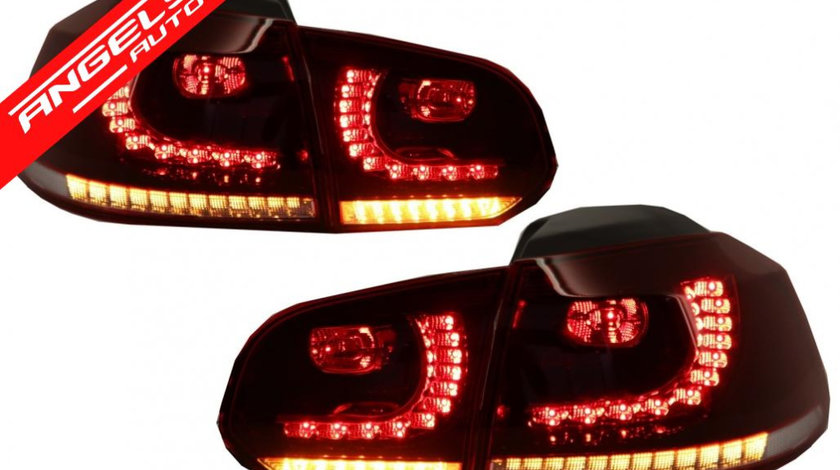 Stopuri FULL LED VW Golf 6 2008+ R20 Design Semnal Secvential Dinamic