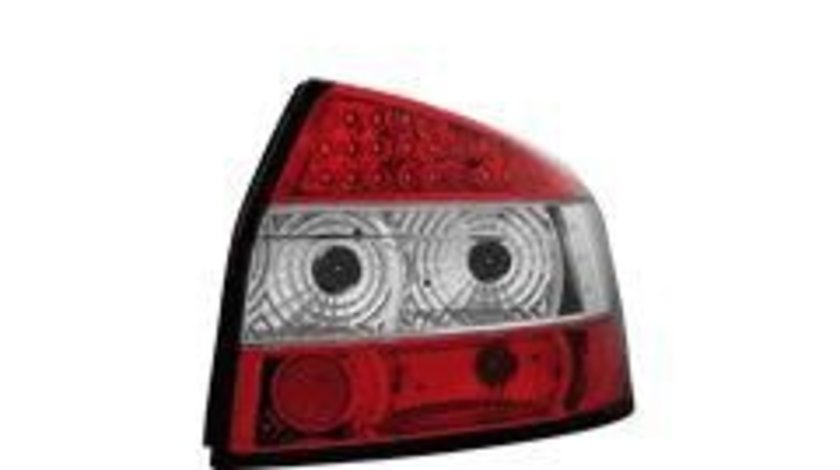 STOPURI LED AUDI A4 8E FUNDAL ROSU CRISTAL