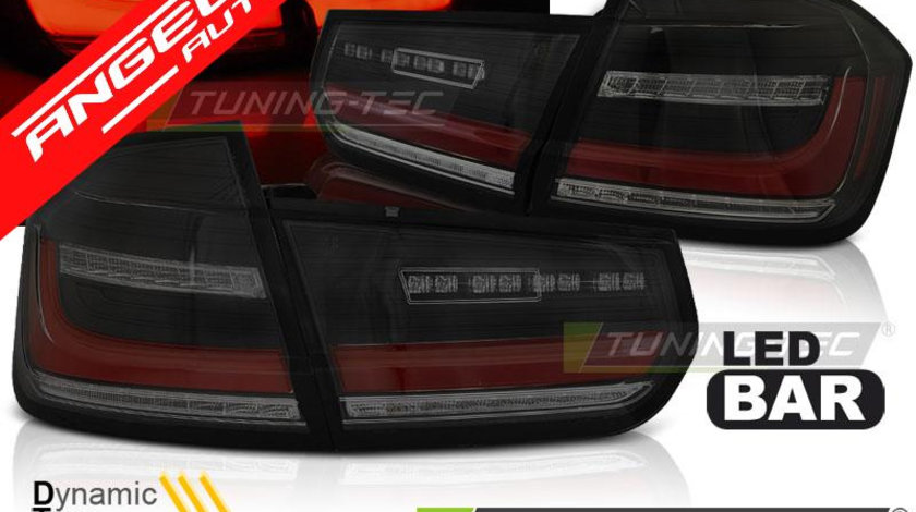 Stopuri LED BAR SEQ Negru Fumuriu BMW F30 (2011-2018)