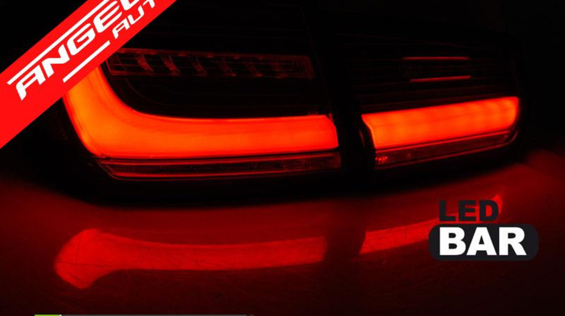 Stopuri LED BAR SEQ Negru Fumuriu BMW F30 (2011-2018)