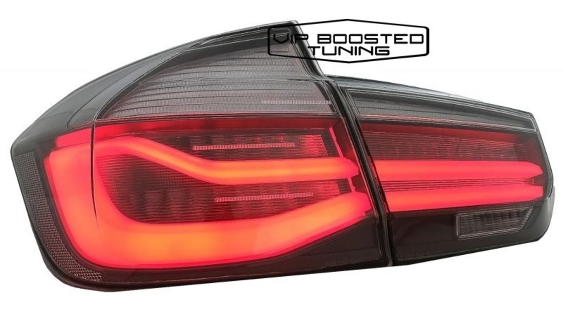Stopuri LED BMW Seria 3 F30 (2011-2019) fumurii LCI facelift Design cu  Semnalizare Dinamica Secventi #70203468