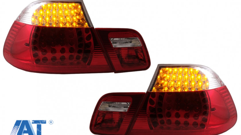 Stopuri LED compatibil cu BMW Seria 3 E46 Coupe Non-Facelift (1999-2003) Rosu Clar