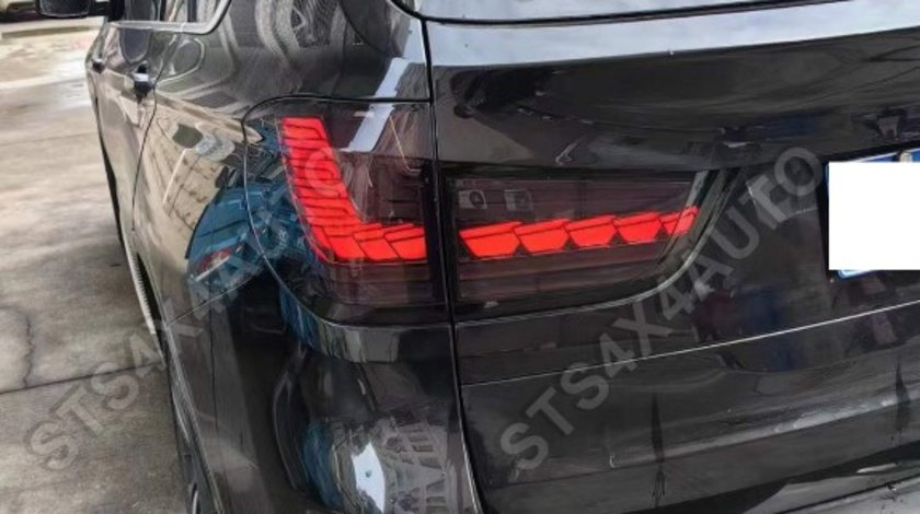 STOPURI LED CU DYNAMIC SEMNALIZARE BMW F15 X5 2013-2018 SMK [V1] [DRAGON SCALE LOOK]