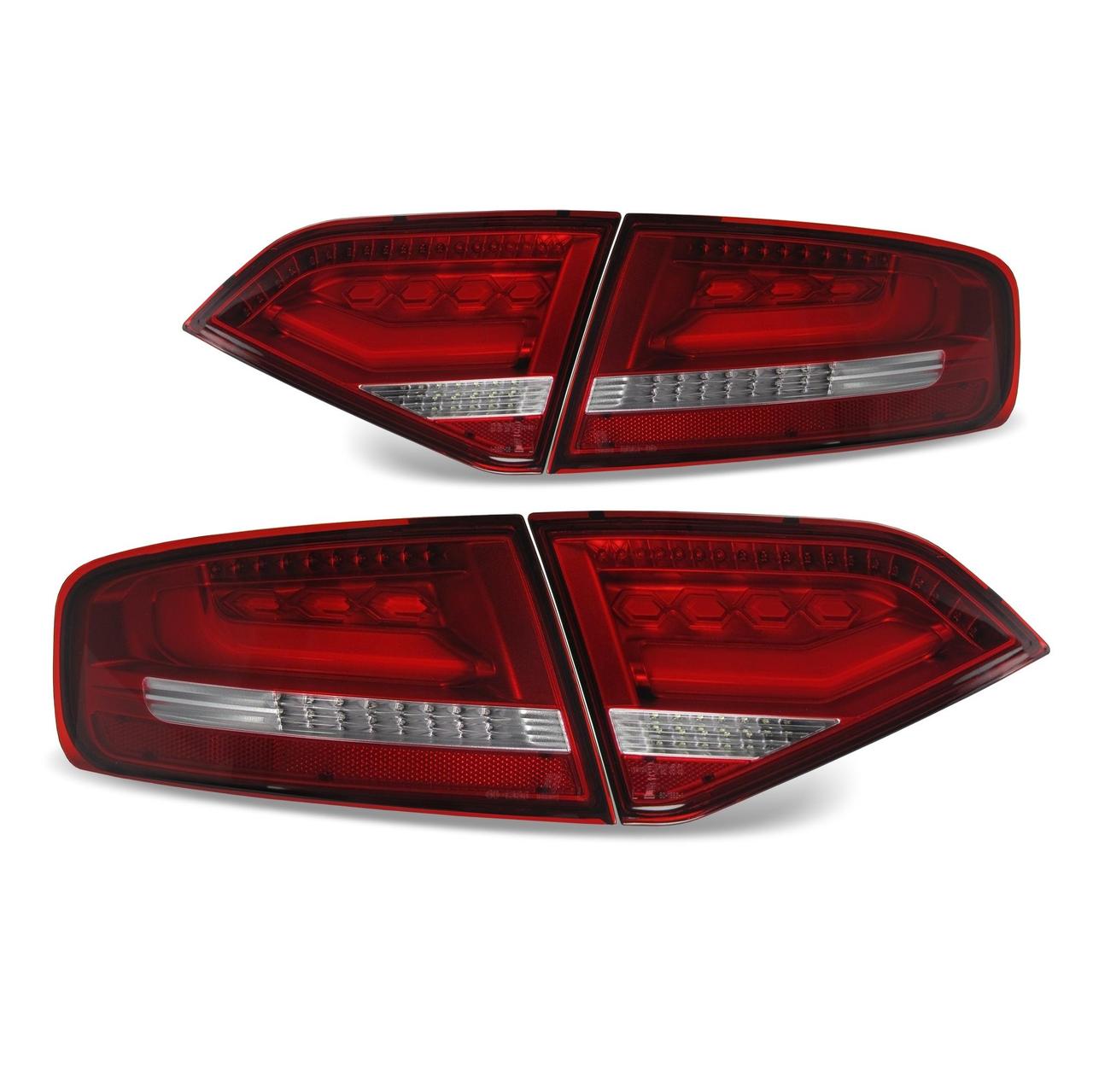 Stopuri LED pentru Audi A4 B8 (8K) model rosu-clar #1668750
