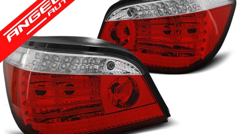 Stopuri LED Rosu Alb SEQ potrivite pentru BMW E60 07.03-07