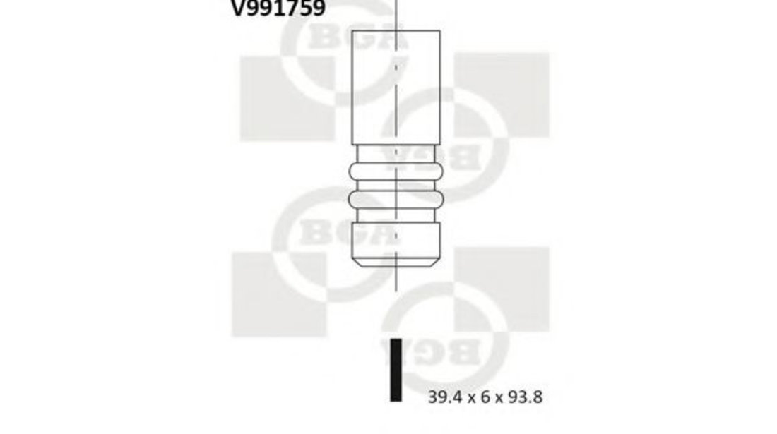 Supapa admisie AUDI A4 (8D2, B5) (1994 - 2001) BGA V991759 piesa NOUA