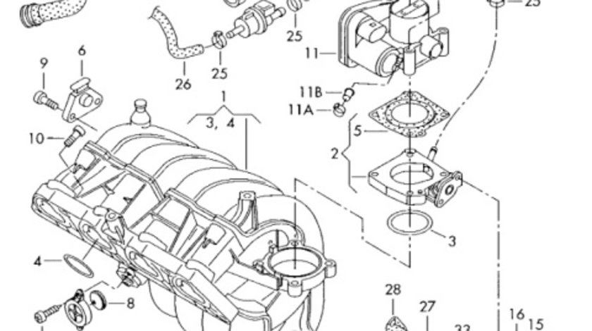 Supapa combustibil 6Q0906517 Audi A4 B6 Sedan 2003 1.8T AVJ OEM 6Q0906517