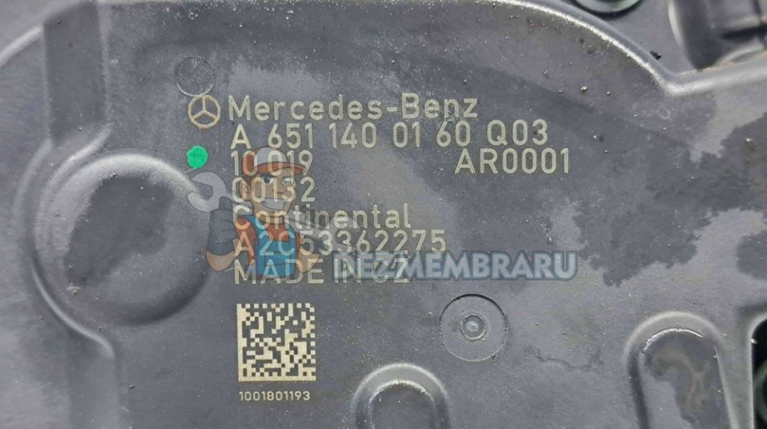Supapa EGR Mercedes Clasa C (W204) [Fabr 2007-2014] A6511400160 2.2 CDI 651911
