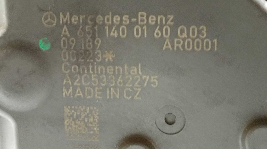 Supapa EGR Mercedes Clasa E Class W212 2.2 CDI 2009 - 2015 Cod A6511400160 A2C53362275 [M4942]