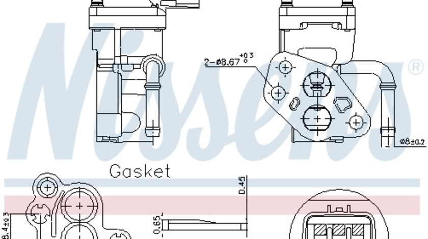 Supapa EGR (NIS98168 NISSENS) FORD,MAZDA,MERCURY,VOLVO