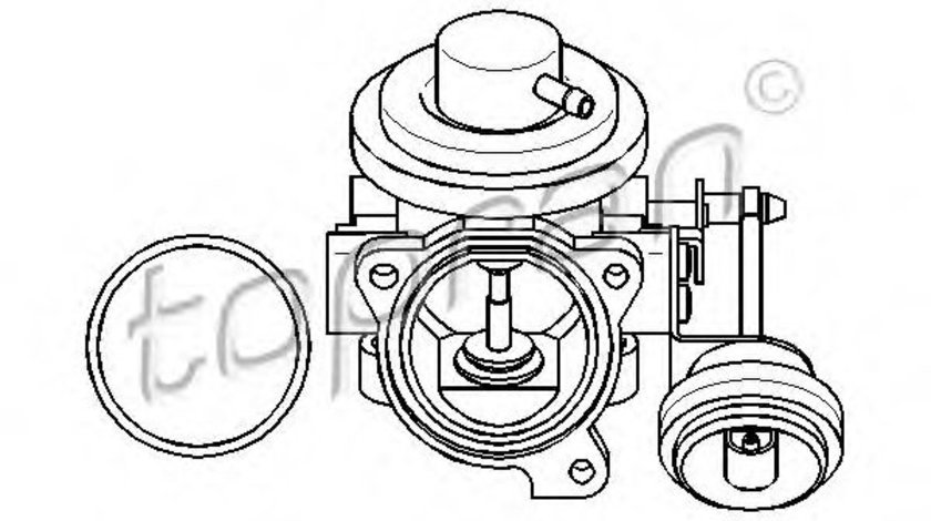 Supapa EGR SEAT IBIZA IV (6L1) (2002 - 2009) TOPRAN 113 162 piesa NOUA