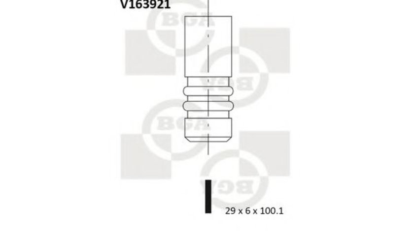 Supapa evacuare BMW Seria 3 Cabriolet (E46) (2000 - 2007) BGA V163921 piesa NOUA