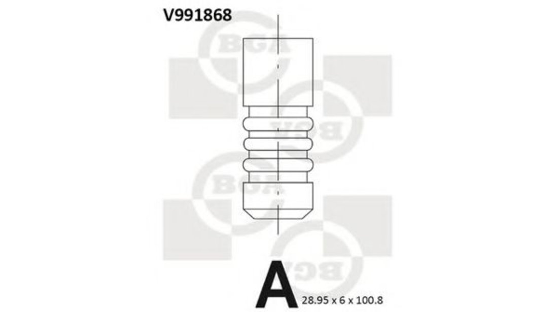 Supapa evacuare DACIA LOGAN (LS) (2004 - 2016) BGA V991868 piesa NOUA