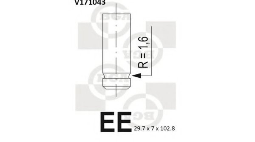 Supapa evacuare FIAT BRAVO I (182) (1995 - 2001) BGA V171043 piesa NOUA