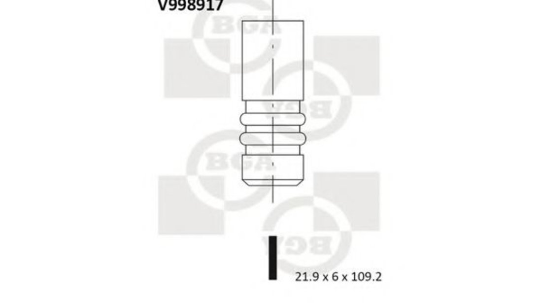 Supapa evacuare FIAT DOBLO Cargo (223) (2000 - 2016) BGA V998917 piesa NOUA