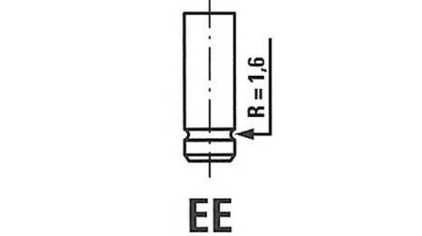 Supapa evacuare Fiat PALIO (178BX) 1996-2016 #2 007VA30711100