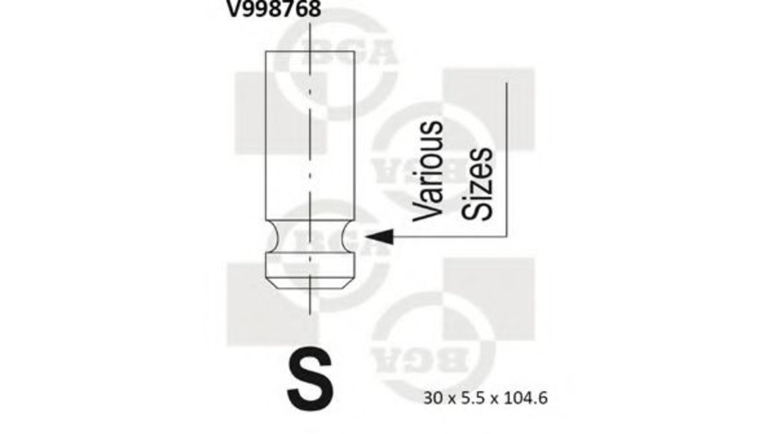 Supapa evacuare MAZDA 3 Limuzina (BK) (1999 - 2009) BGA V998768 piesa NOUA