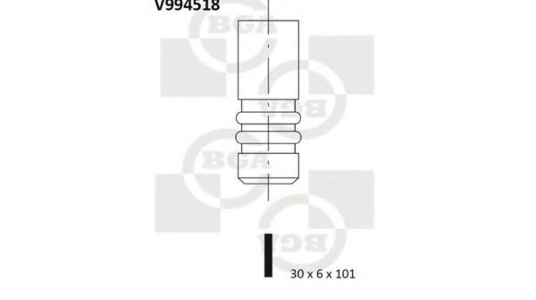 Supapa evacuare OPEL ASTRA G Cabriolet (F67) (2001 - 2005) BGA V994518 piesa NOUA