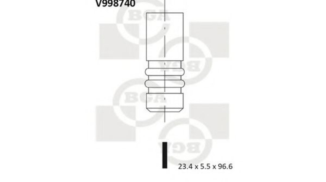 Supapa evacuare PEUGEOT 3008 (2009 - 2016) BGA V998740 piesa NOUA