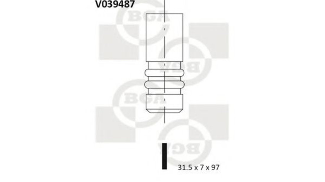 Supapa evacuare SEAT LEON (1M1) (1999 - 2006) BGA V039487 piesa NOUA