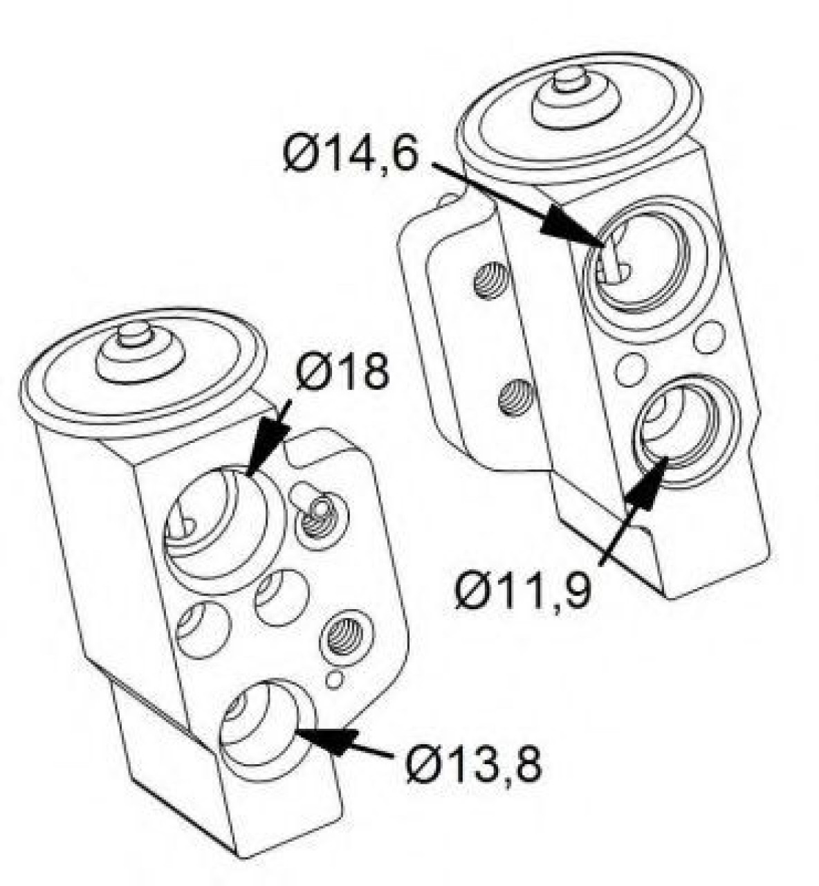 Supapa expansiune, clima SKODA OCTAVIA I Combi (1U5) (1998 - 2010) NRF 38417 piesa NOUA