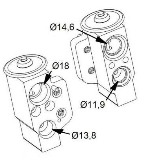 Supapa expansiune, clima SKODA YETI (5L) (2009 - 2016) NRF 38417 piesa NOUA