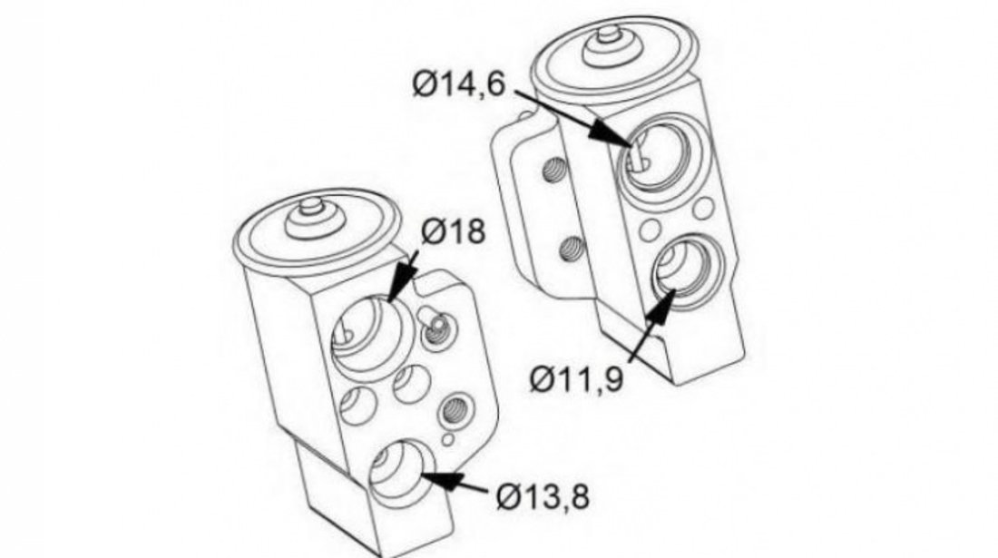 Supapa expansiune clima Volkswagen VW GOLF V (1K1) 2003-2009 #3 1K0820679