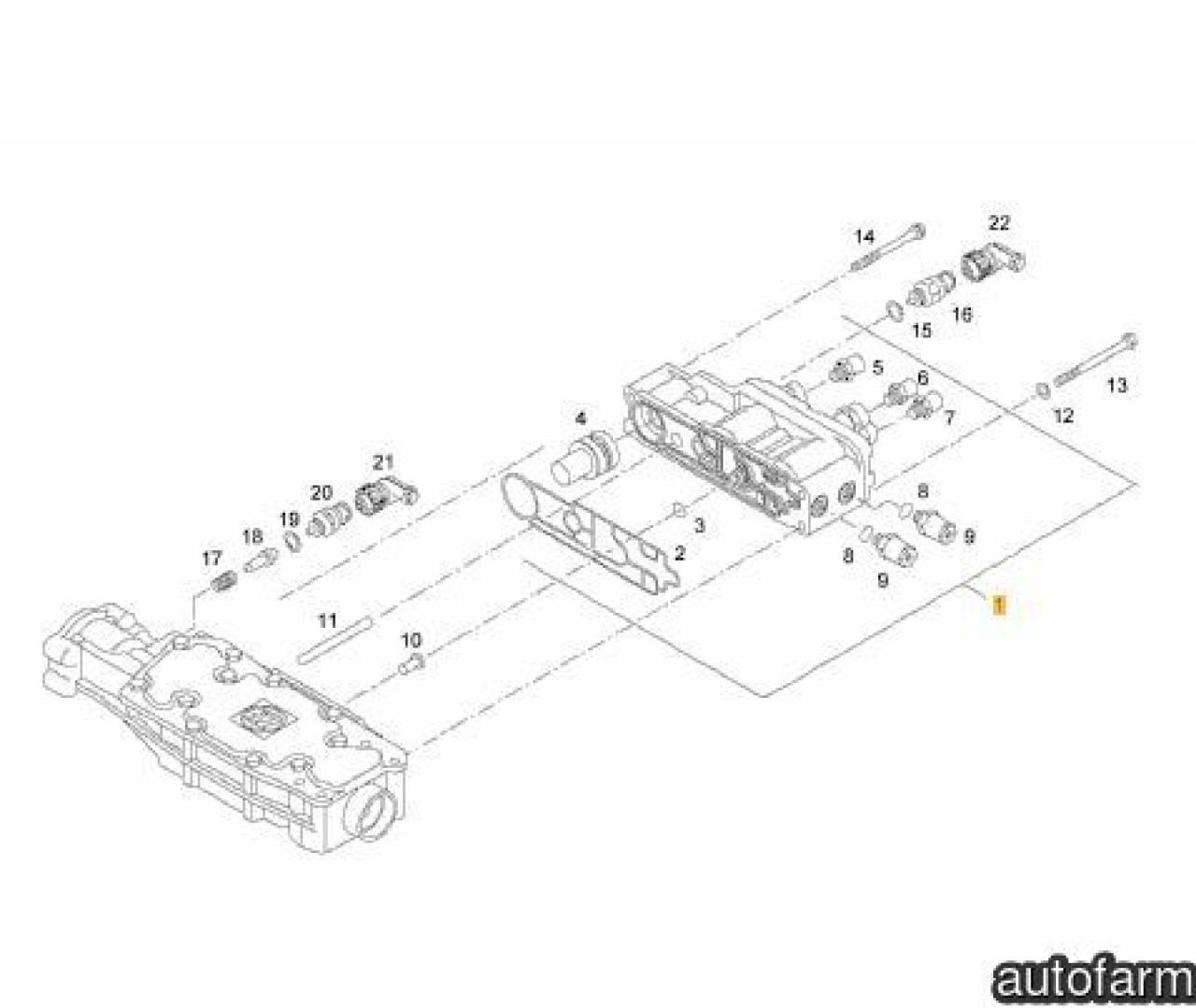 Supapa GV cutie viteza ZF Ecosplit III 16S Man TGA,TGS,TGX ZF 81.32550-6009  #22395195