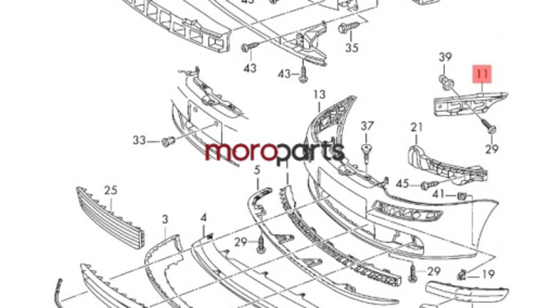 Suport bara dreapta fata VOLKSWAGEN GOLF V 1K1 2003 - 2009 2.0 TDI 16V BKD VAG 1K0807184