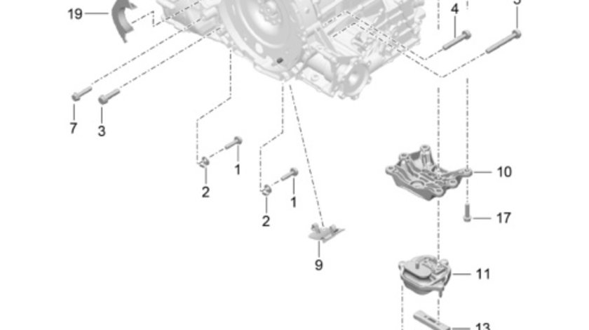 Suport cutie de viteze Audi A4 B8 2.7 TDI CGK OEM 8K0399263K