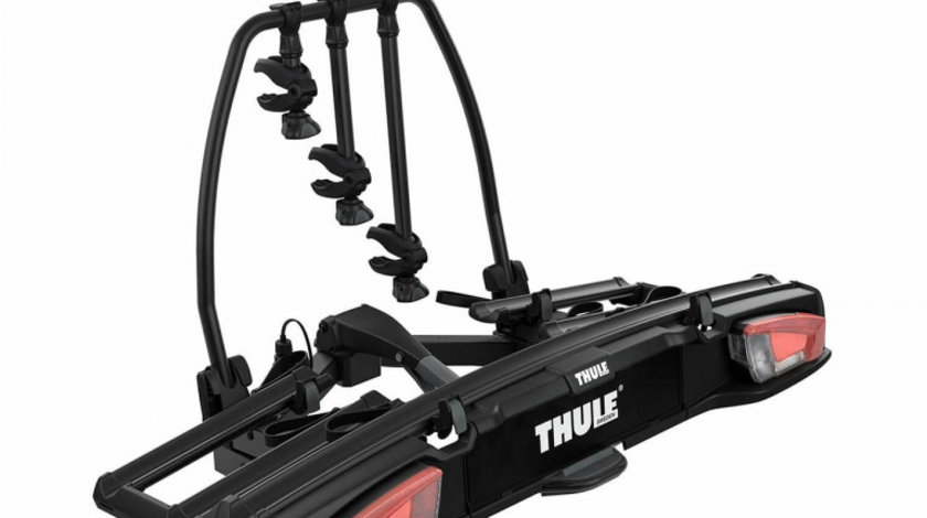 Suport pentru 3/4 biciclete cu prindere pe carligul de remorcare auto Thule VeloSpace XT 3 Negru