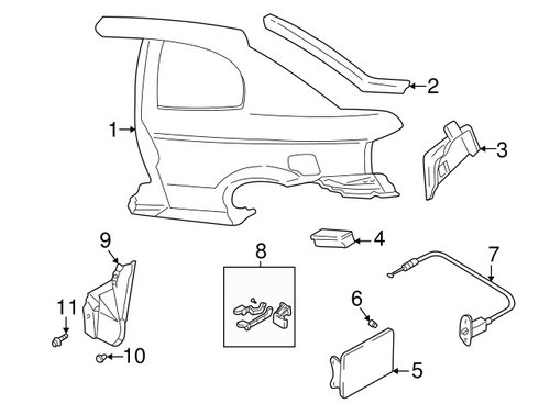 Suport Stop Dreapta Spate Original Hyundai Accent H/B 2003-2004-2005