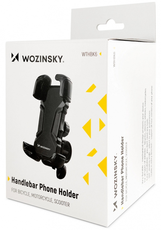 Suport Telefon Moto Wozinsky Pentru Ghidon Biciclete, Motociclete, Scutere Negru WBHBK6