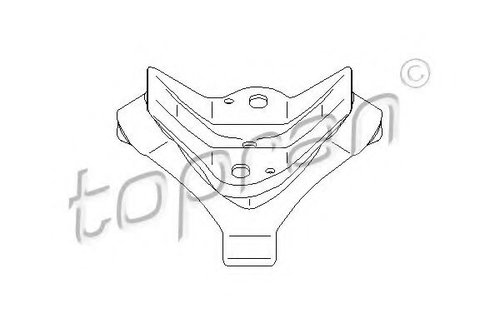 Suport, toba esapament SEAT LEON (1M1) (1999 - 2006) TOPRAN 108 731 piesa NOUA