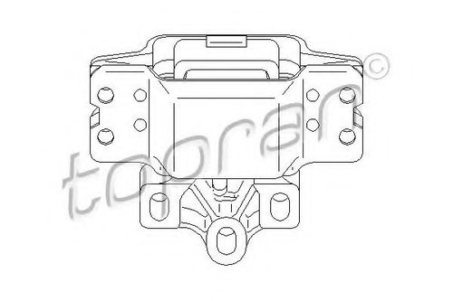 Suport, transmisie manuala VW CADDY III Caroserie (2KA, 2KH, 2CA, 2CH) (2004 - 2016) TOPRAN 110 130 ...