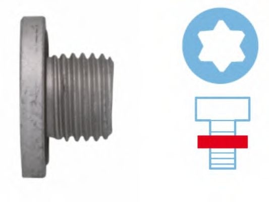 Surub de golire,baia de ulei OPEL ASTRA F Combi (51, 52) (1991 - 1998) CORTECO 220110S piesa NOUA