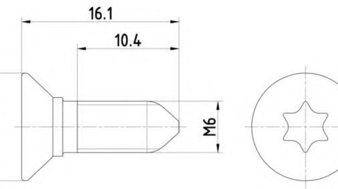 Surub, disc frana AUDI A3 (8P1) (2003 - 2012) TEXTAR TPM0008 piesa NOUA